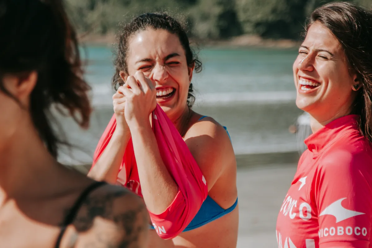 Risadas depois do surf